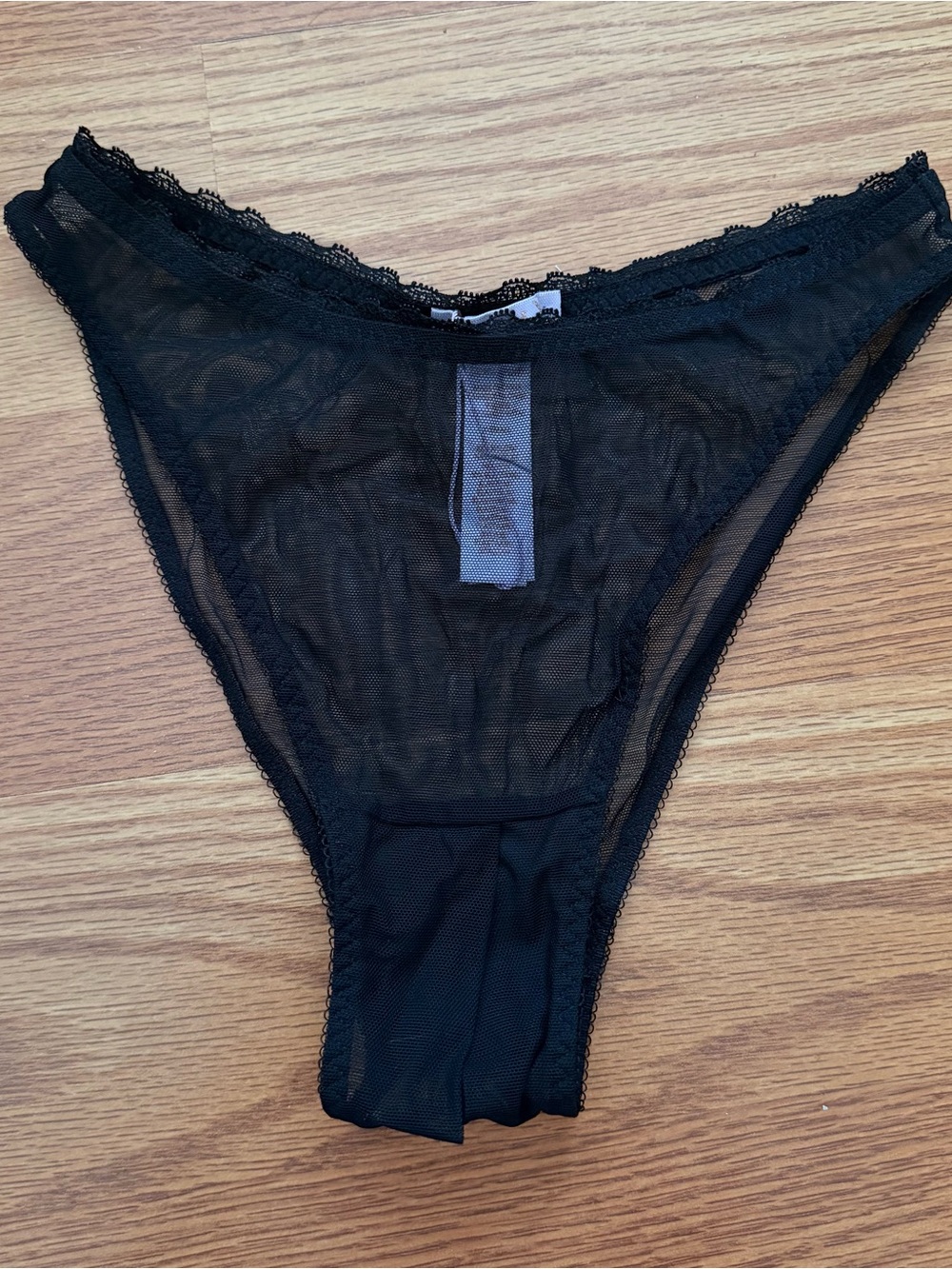 Savage Fenty see through mesh crotchless panties